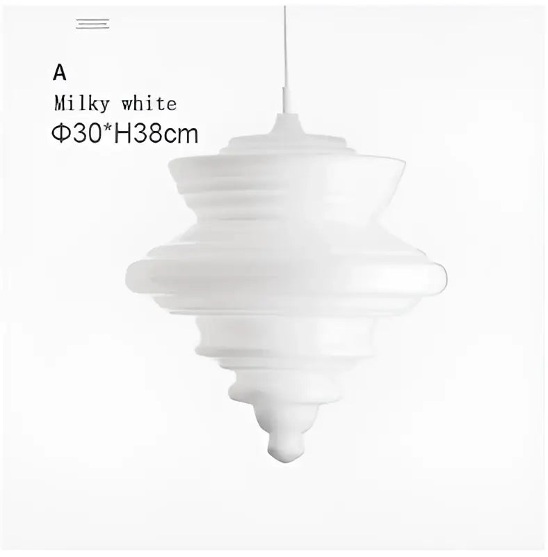Milky white tiered decorbites glass chandelier with glossy concentric rings for modern dining room lighting