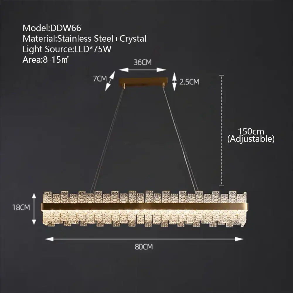 Modern gold and black crystal led chandelier with sleek stainless steel frame for dining room decorbites crystal led design