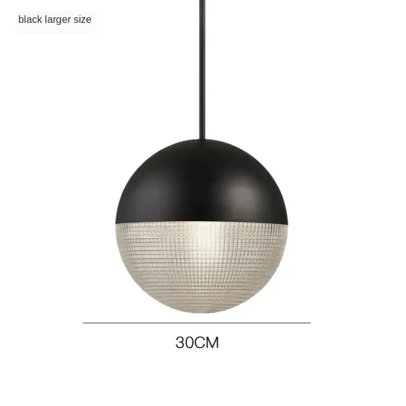 Modern gold and black glass ball led pendant light featuring black and frosted glass for stylish bedroom decorbites pendant light