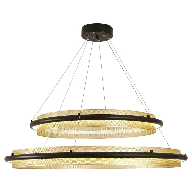 Modern gold and black honeycomb round pendant light with black metal frames and golden mesh shades for dining room decorbites honeycomb round pendant