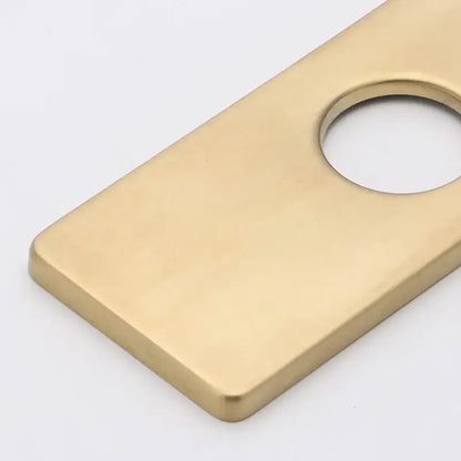 Modern gold black and silver hole cover deck plate metal with circular hole designed as a kitchen faucet accessory