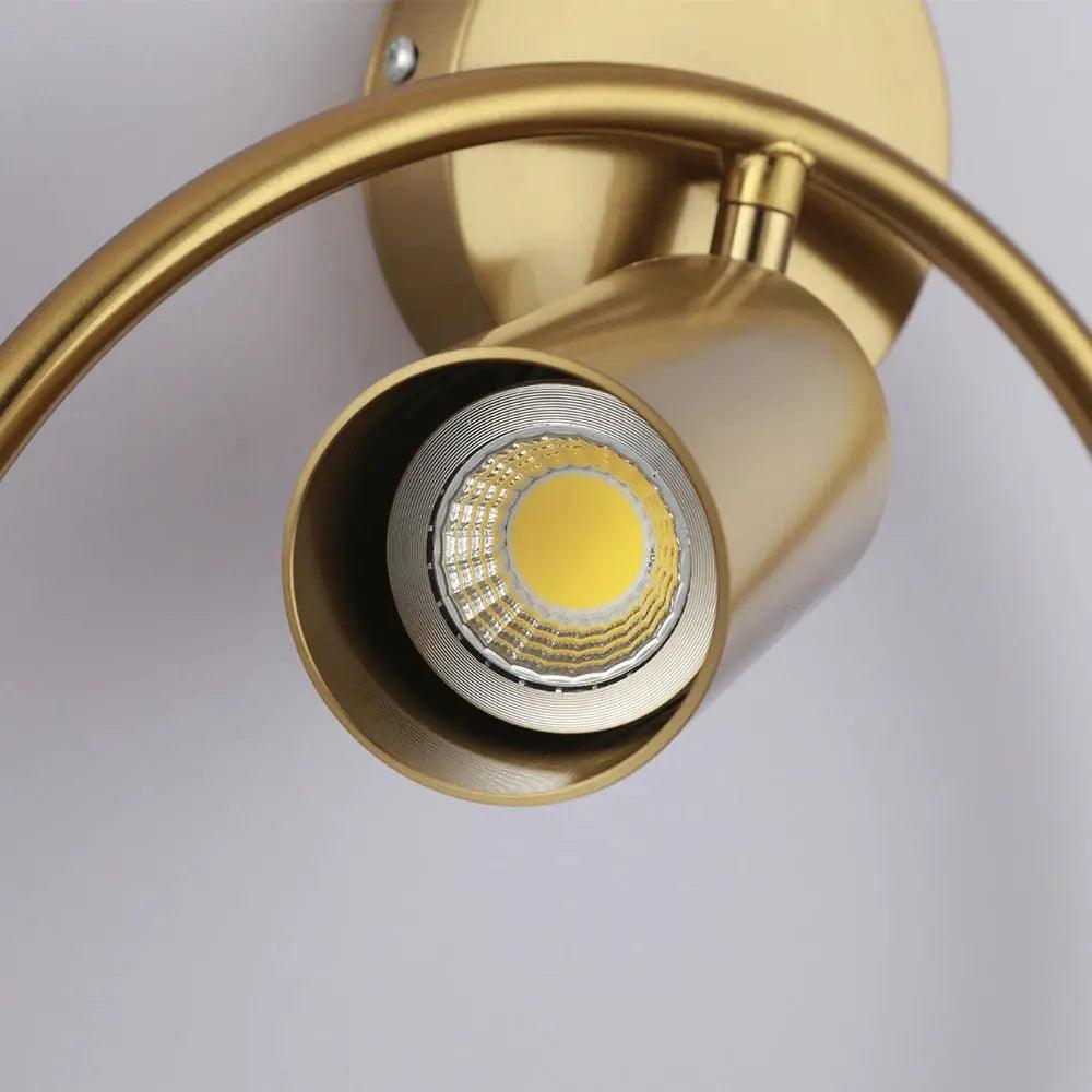 Modern Gold & Black Wall Sconce