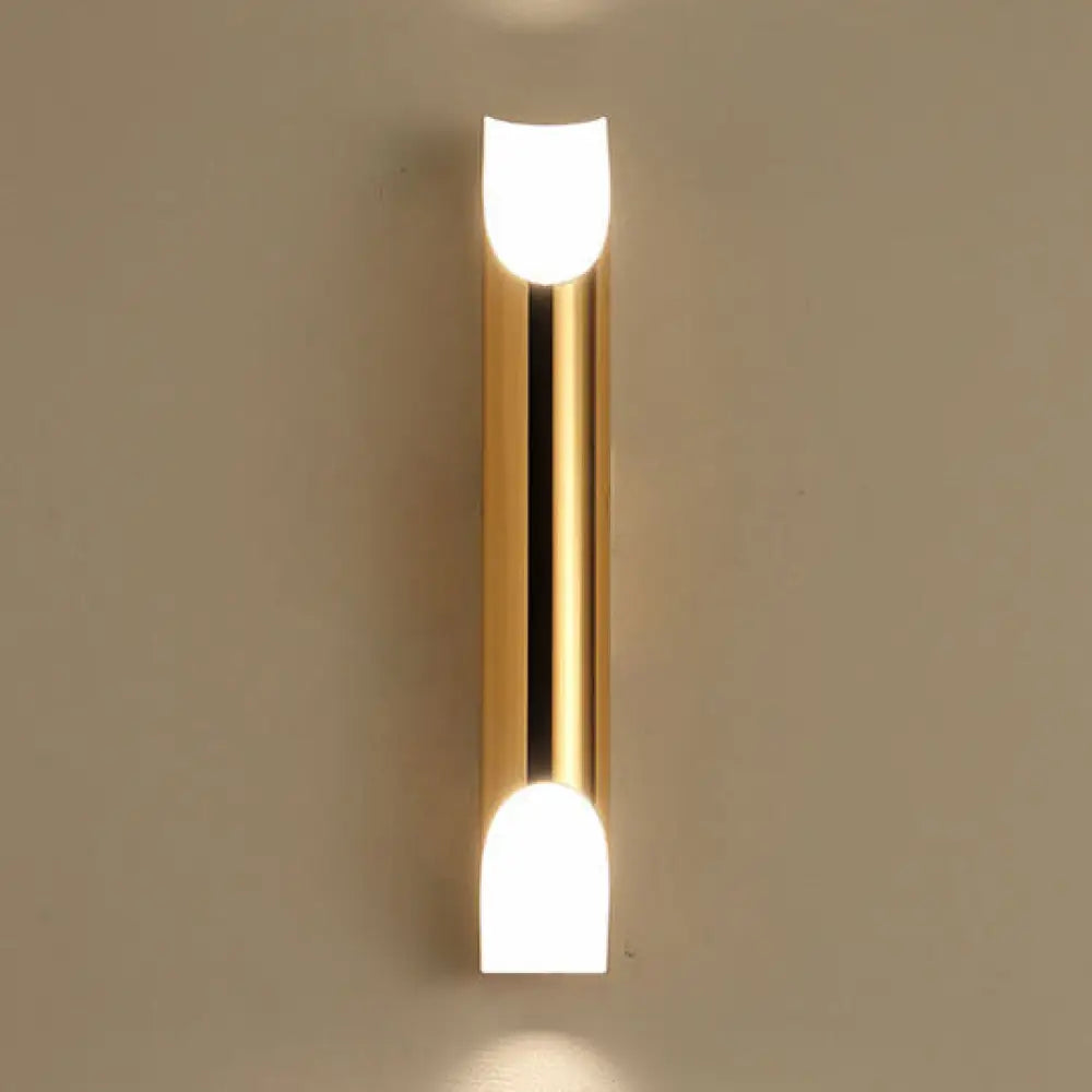 DecorBites™ DecorBites™ Modern Gold/Black/White Pipe Wall Light Sconce - 2/4 Lights, Metal Wall Mounted for Living Room
