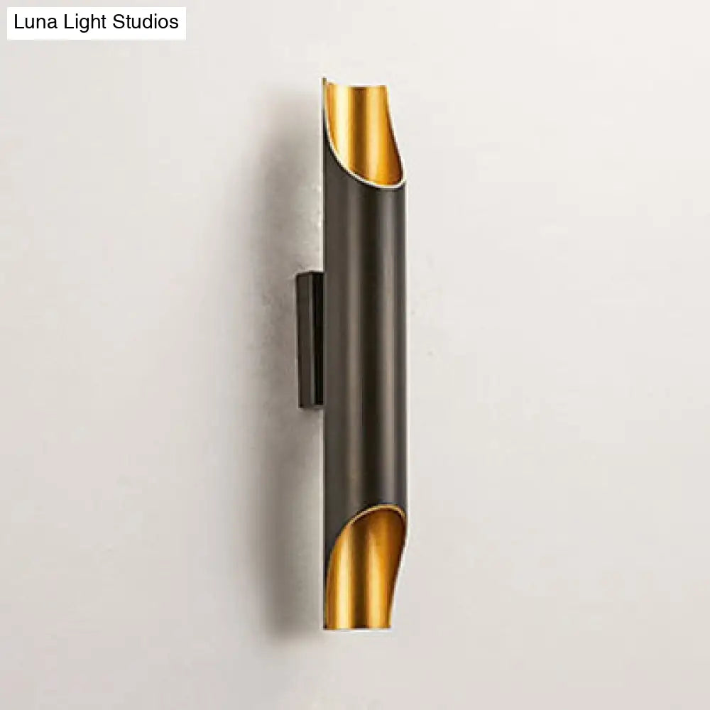 DecorBites™ DecorBites™ Modern Gold/Black/White Pipe Wall Light Sconce - 2/4 Lights, Metal Wall Mounted for Living Room