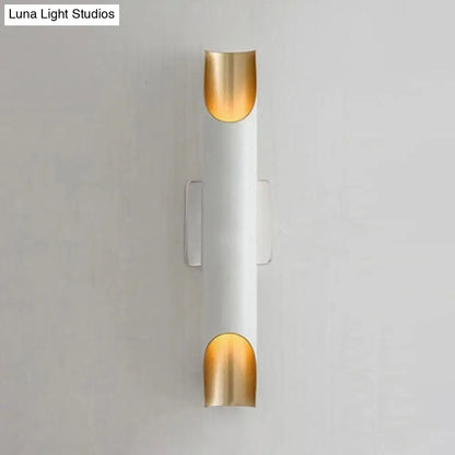 DecorBites™ DecorBites™ Modern Gold/Black/White Pipe Wall Light Sconce - 2/4 Lights, Metal Wall Mounted for Living Room