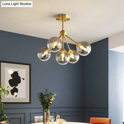 DecorBites™ DecorBites™ Modern Gold Branch Glass Ceiling Light