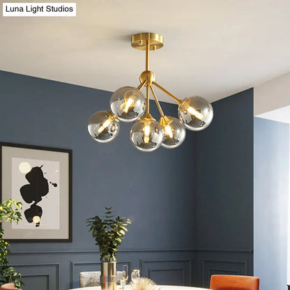 DecorBites™ DecorBites™ Modern Gold Branch Glass Ceiling Light