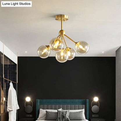 DecorBites™ DecorBites™ Modern Gold Branch Glass Ceiling Light