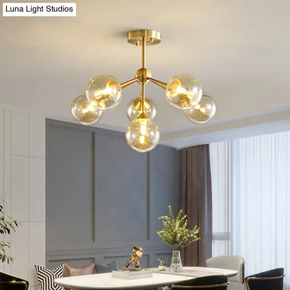 DecorBites™ DecorBites™ Modern Gold Branch Glass Ceiling Light