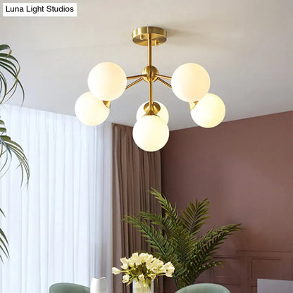 DecorBites™ DecorBites™ Modern Gold Branch Glass Ceiling Light