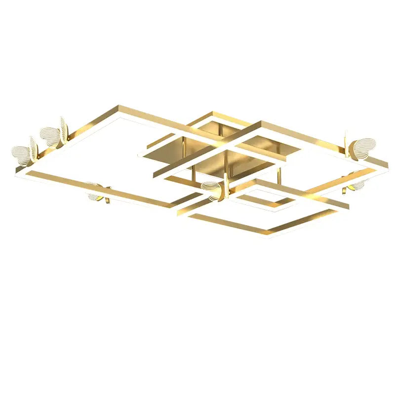 Modern gold butterfly ceiling lamp with geometric design and decorbites butterfly ceiling accents for living room decor