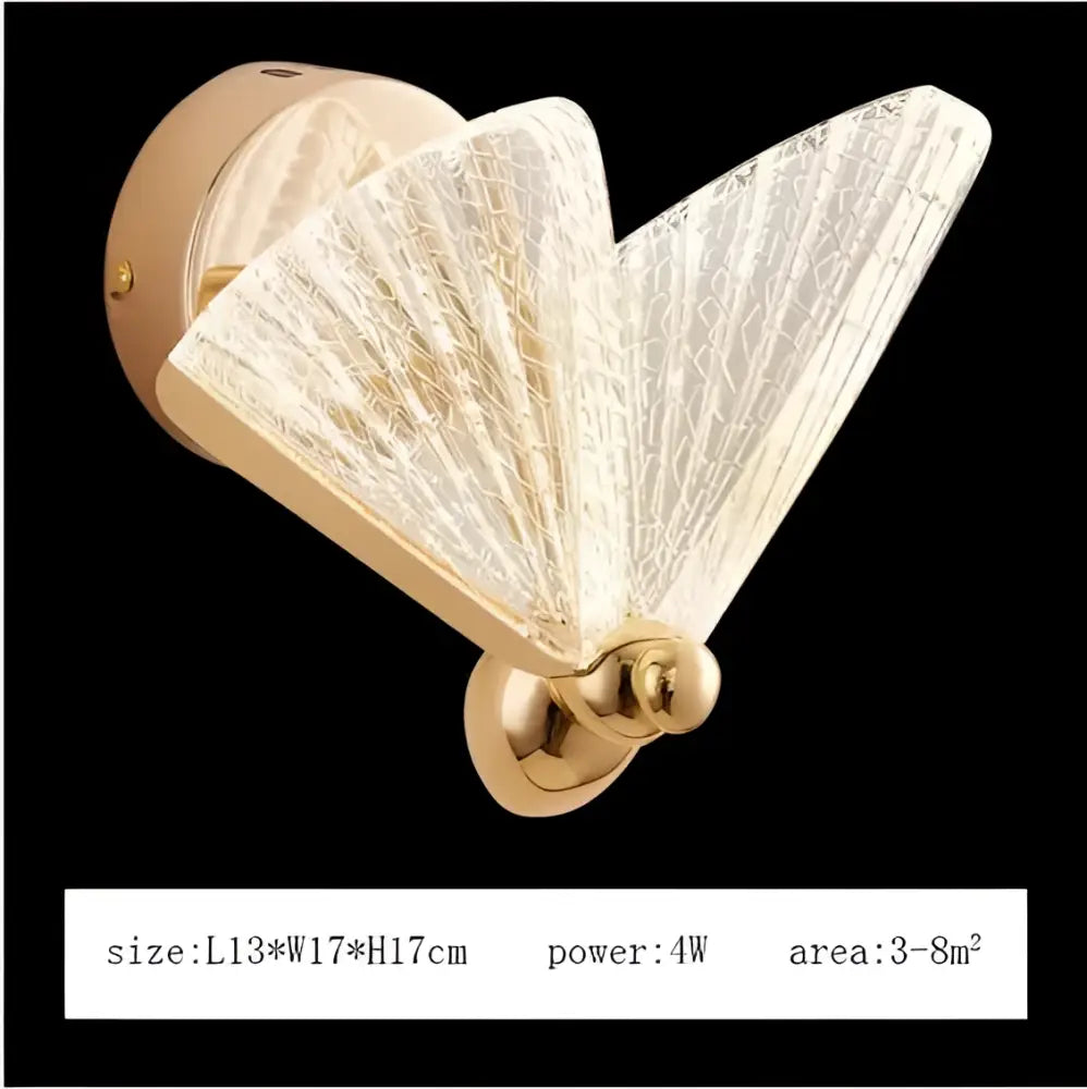 Modern gold butterfly led pendant lamp with crackled glass wing panels for bedroom staircase decorbites butterfly led