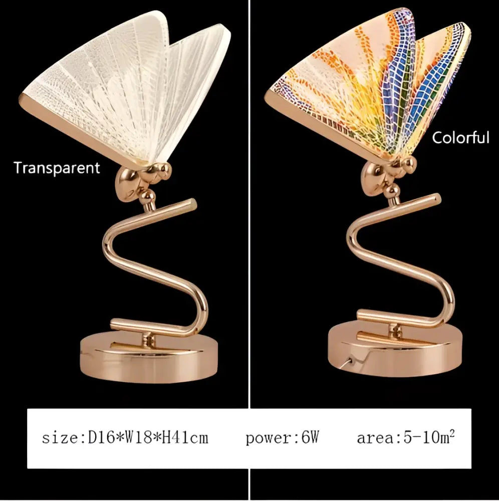Modern gold butterfly pendant lamp with translucent colorful mosaic wings designed as butterfly pendant lamps decorbites