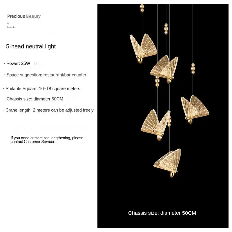 Modern gold butterfly pendant lights with intricate fan patterns and beads for luxury bedroom decorbites butterfly pendant lamps