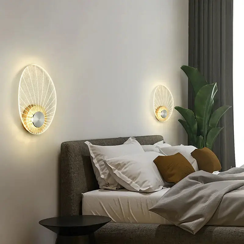 Elegant modern gold butterfly wall lamp with oval woven metal frame and warm LED lighting for bedroom decorbites butterfly wall lamp