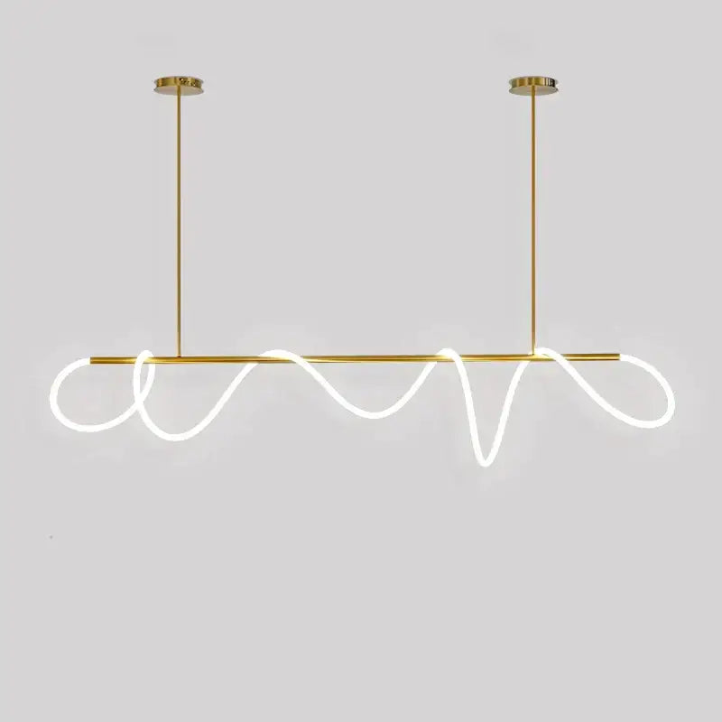 Modern gold circle note linear light pendant lamp with sleek curved led strip design for contemporary decorbites circle note decor