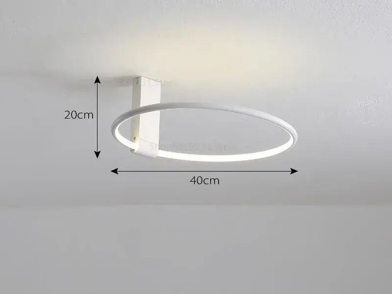 Modern white circular led ceiling light with 360 degree rotation by decorbites circular led ceiling for bedroom decor
