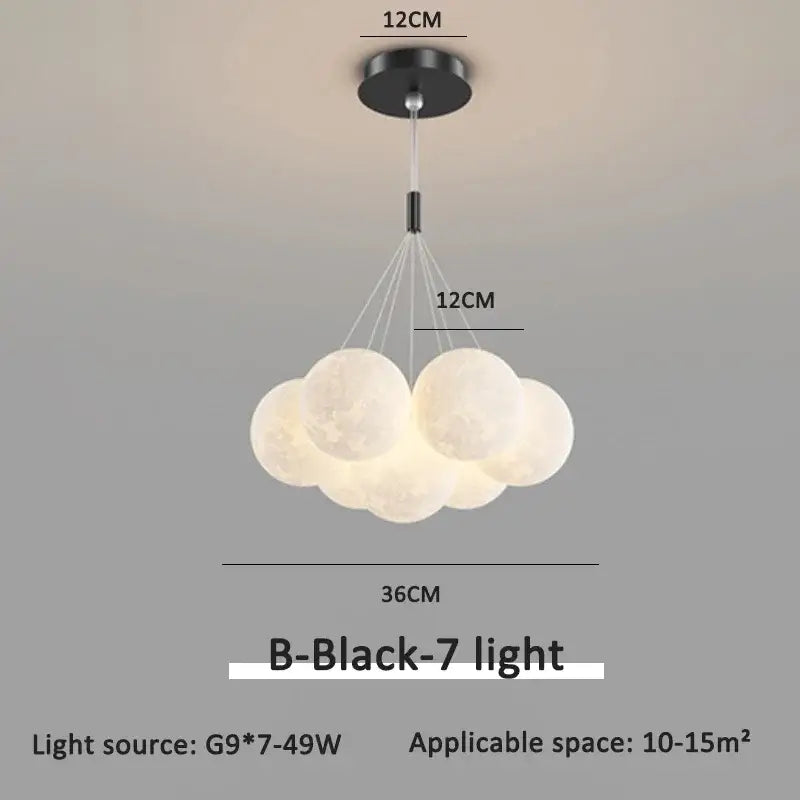 Modern gold cloud bubble ball led pendant lights with matte white textured surface and black metal hardware for dining room decorbites bubble ball pendant lights