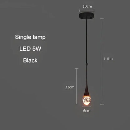 Modern gold crystal bubble pendant chandelier with black led teardrop glass shade and 5w bulb for dining room decorbites crystal bubble