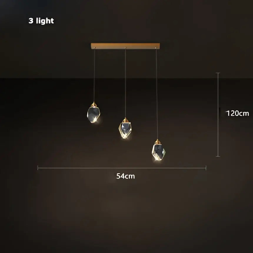 Modern gold crystal copper round chandelier with three hanging crystal pendants for dining room decorbites crystal copper