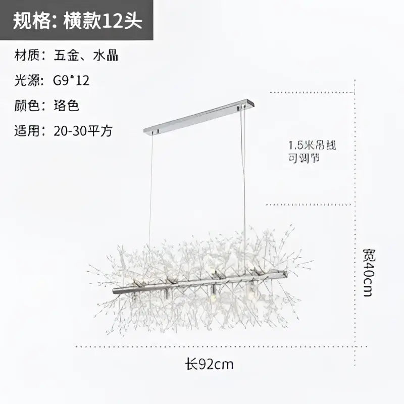 Modern gold crystal dandelion pendant light with sleek metallic frame and adjustable length for versatile pendant lights decorbites crystal dandelion