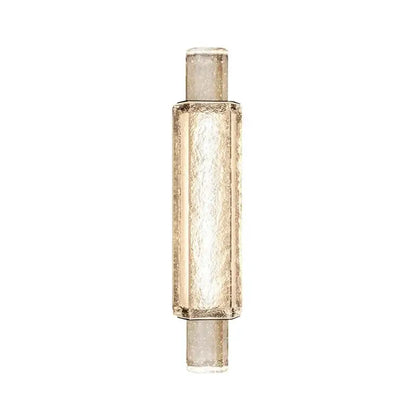 Modern gold crystal glass wall lamps featuring textured translucent glass and frosted metallic accents for bedroom wall lights