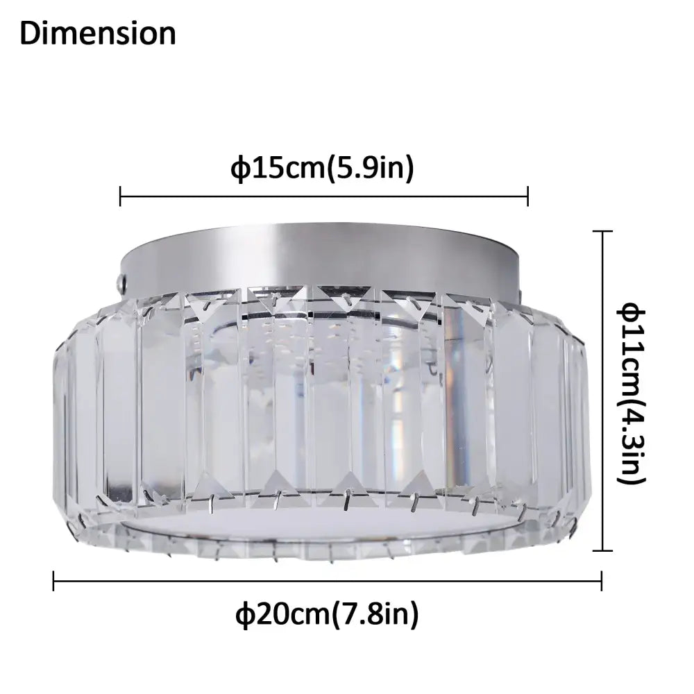 Modern gold crystal led ceiling dining room chandelier with sleek silver base and clear faceted glass panels arranged vertically