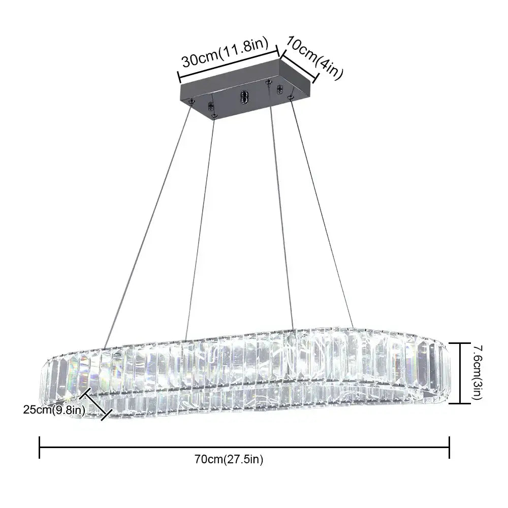 Modern gold crystal oval led chandelier featuring a sleek chrome finish and faceted glass elements for decorbites crystal oval decor