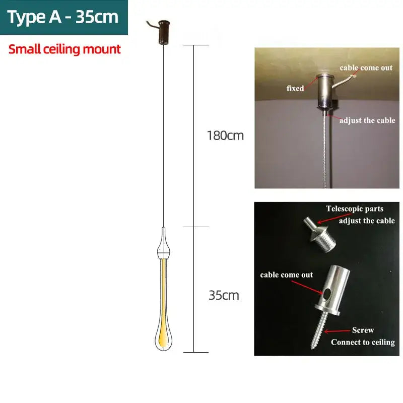 Modern gold crystal water drop chandelier bedroom pendant light with silver teardrop pendant and adjustable 180cm cable