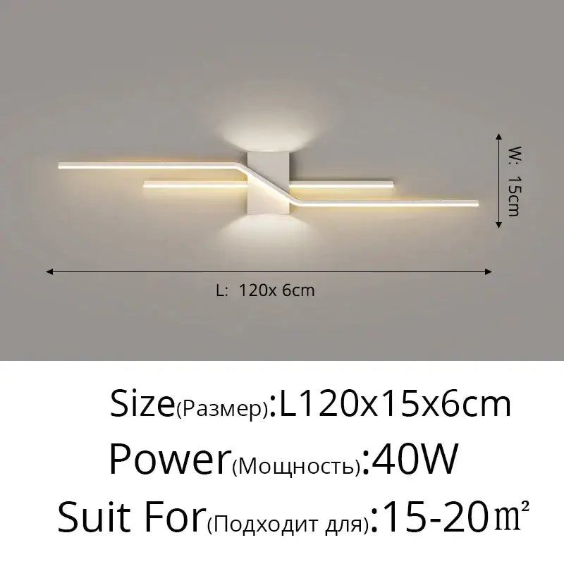 Modern white led wall lamp with sleek angular design and warm light output for bedroom ambient lighting