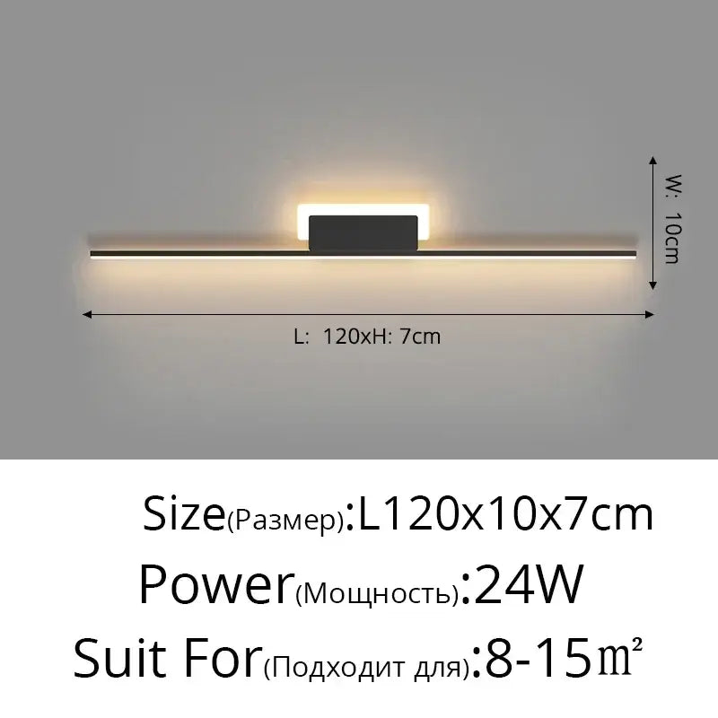 Modern gold curved led wall lamp with sleek black rectangular fixture and warm white light for living room decorbites led wall lamp