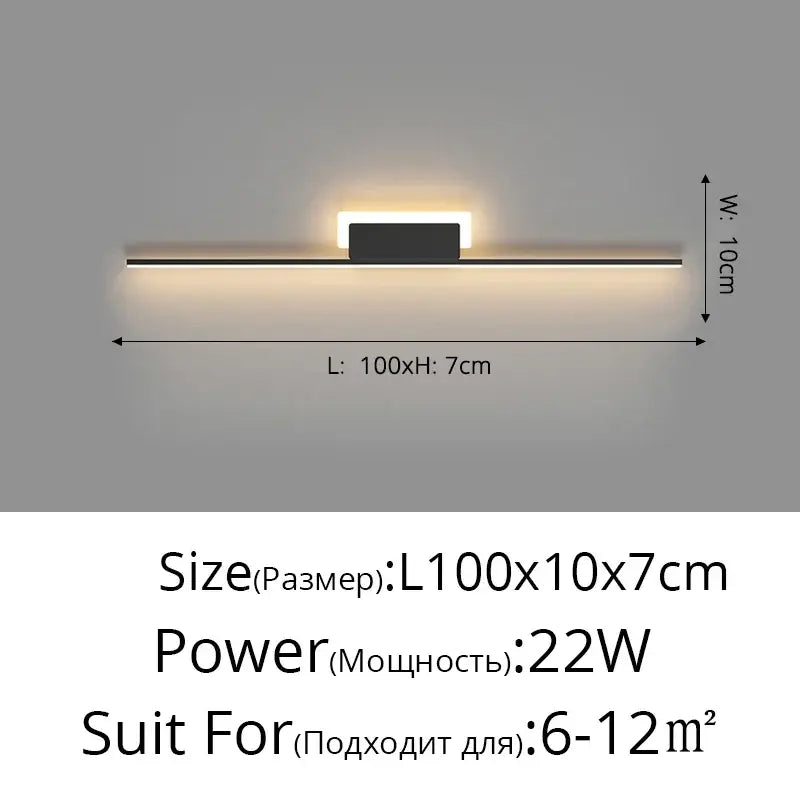 Modern gold curved led wall lamp with sleek black rectangular fixture and warm white light for living room decorbites led wall lamp