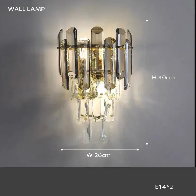 Elegant modern gold decorbites crystal round chandelier with crystal round prisms for dining room lighting