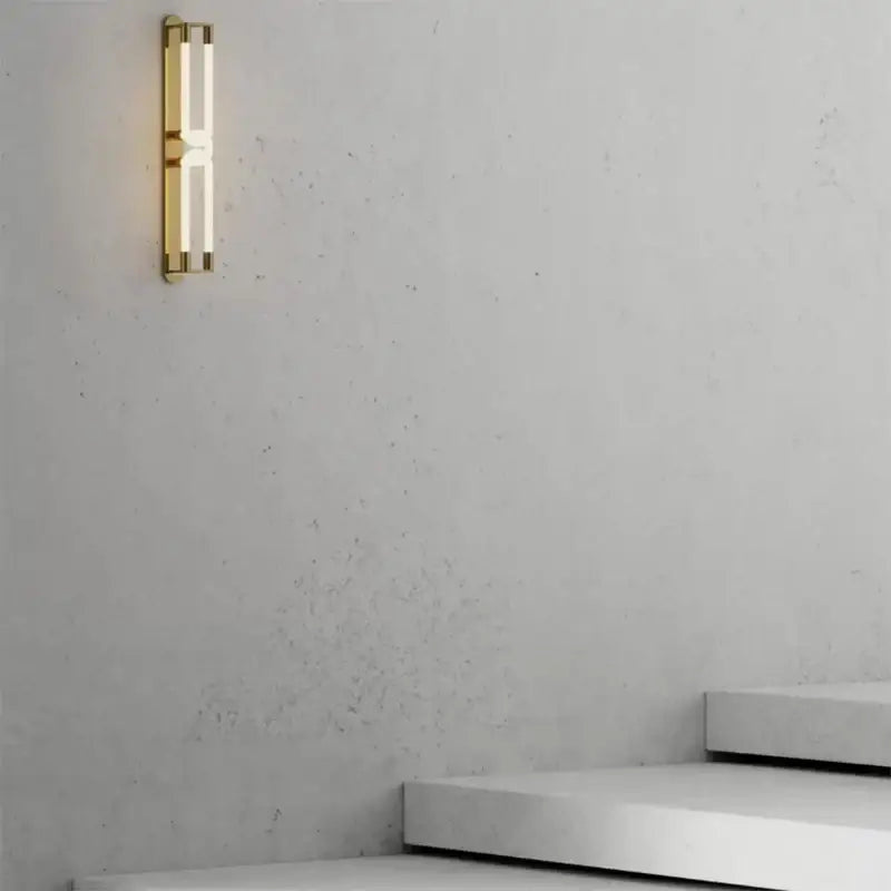 Modern gold elegant wall mounted light with frosted glass panels featuring decorbites elegant wall minimalist design