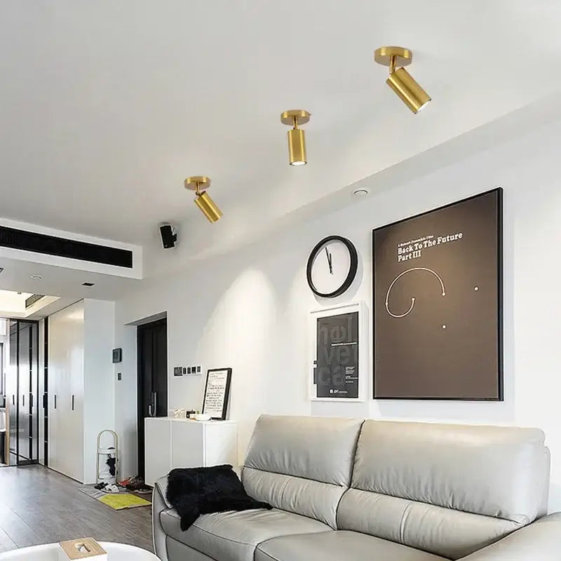 Modern gold four light decorbites adjustable led ceiling spotlight with sleek design for kitchen lighting decor
