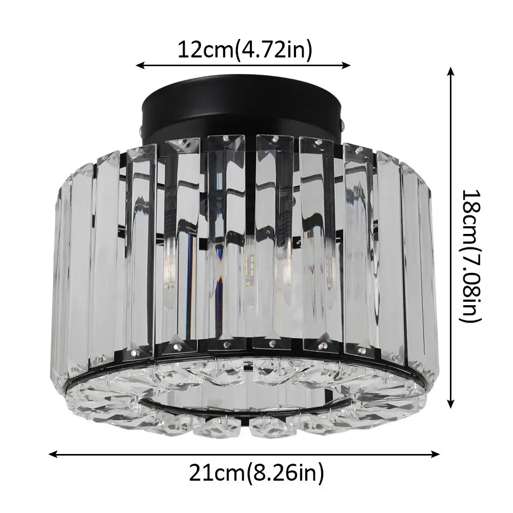 Modern gold glass led chandelier ceiling light with clear crystal chandelier and black metal frame for dining room
