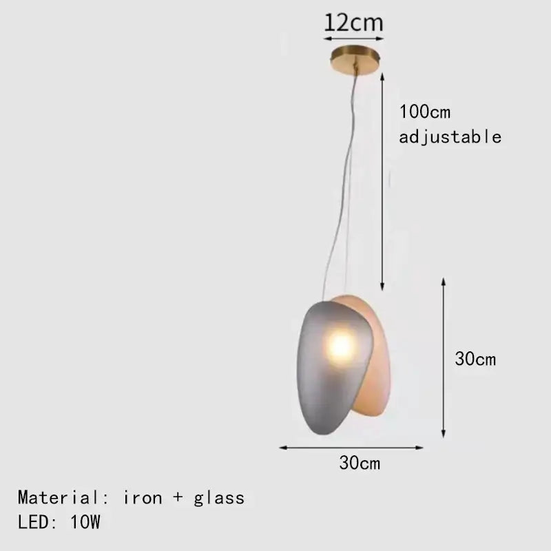 Modern gold and gray glass indoor pendant lights with dual-toned matte gray and amber shades for dining room decorbites glass indoor