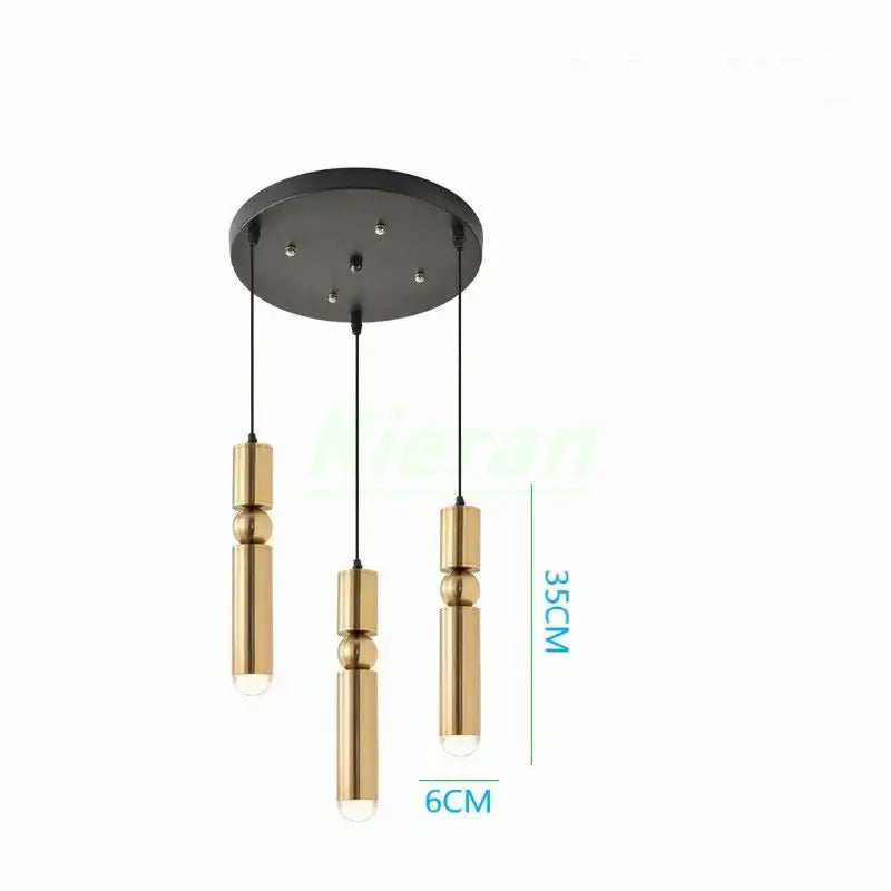 Modern gold iron art led pendant light with brass fixtures and black mount for stylish living room decorbites iron art lighting