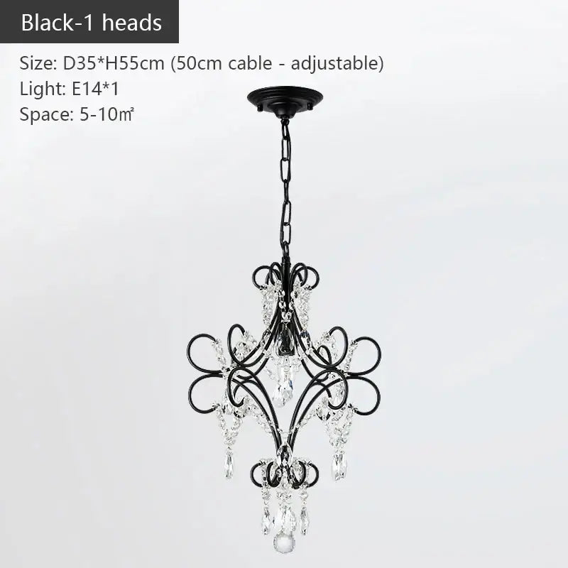 Black wrought iron crystal chandelier with ornate scrollwork for luxury dining room decorbites iron crystal lighting