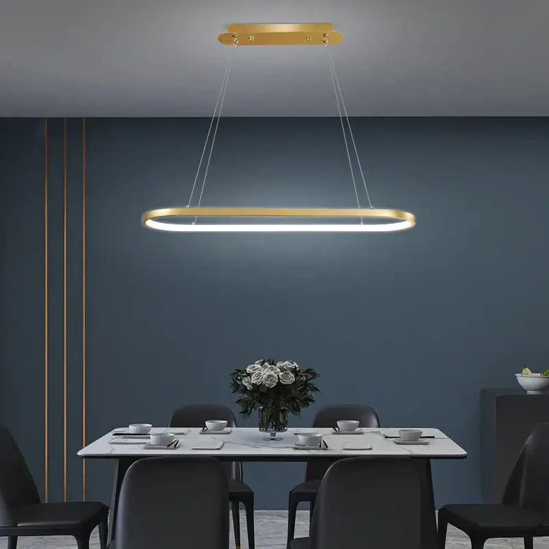 Modern gold iron dining chandelier ceiling lamp with rectangular led pendant light for kitchen decorbites iron dining decor