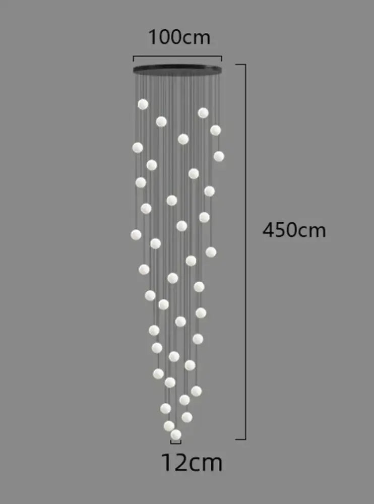 Modern gold led ceiling lamp chandelier with white spherical bulbs and black circular top for dining room decorbites led ceiling