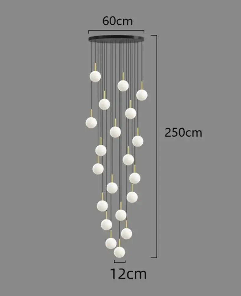 Modern gold led ceiling lamp chandelier with black mount and white glass globes for dining room decorbites led ceiling