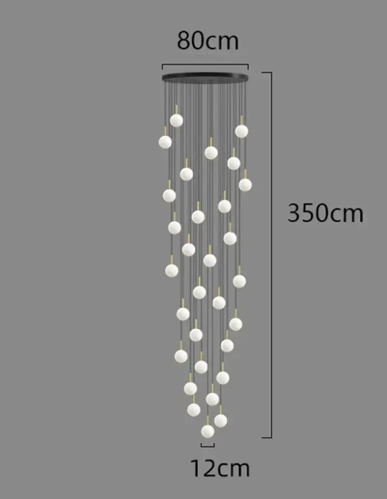 A modern gold led ceiling lamp chandelier with white spherical bulbs and black mount for dining room decorbites led ceiling