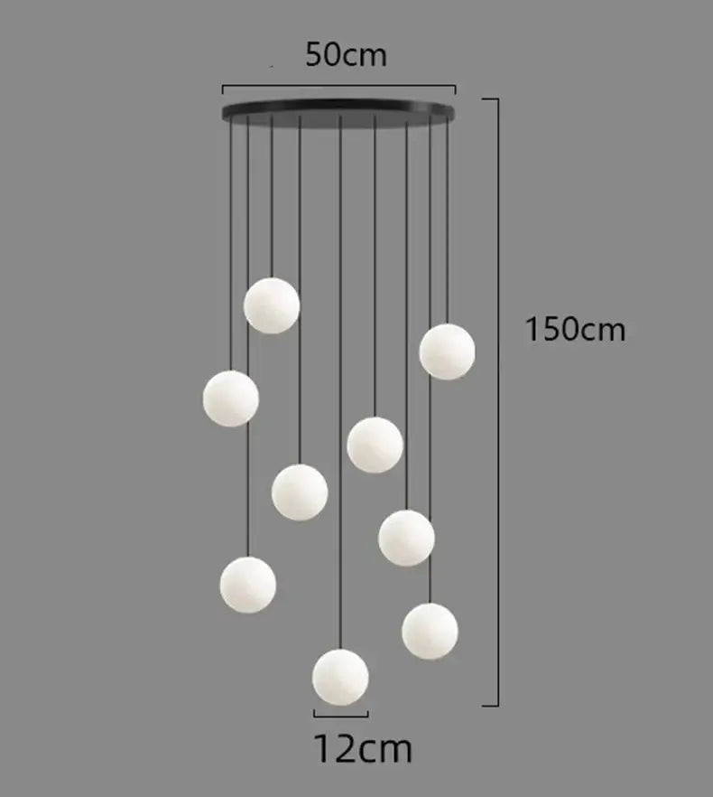 Modern white spherical led ceiling lamp with black mount featured in decorbites led ceiling lamp chandelier design