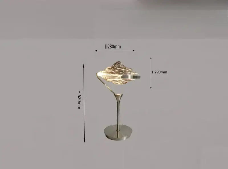 A sleek modern decorbites gold led pendant lamp with metallic finish and textured abstract mountain-shaped shade for dining room