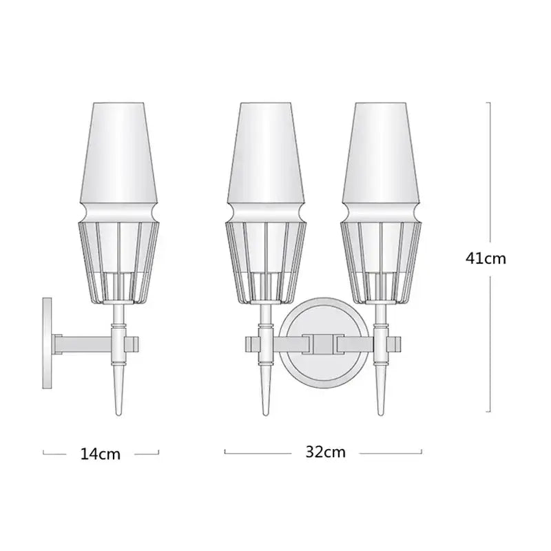 Modern two-light wall sconce with sleek gold lustre glass and metallic frame for decorbites gold lustre chandelier decor