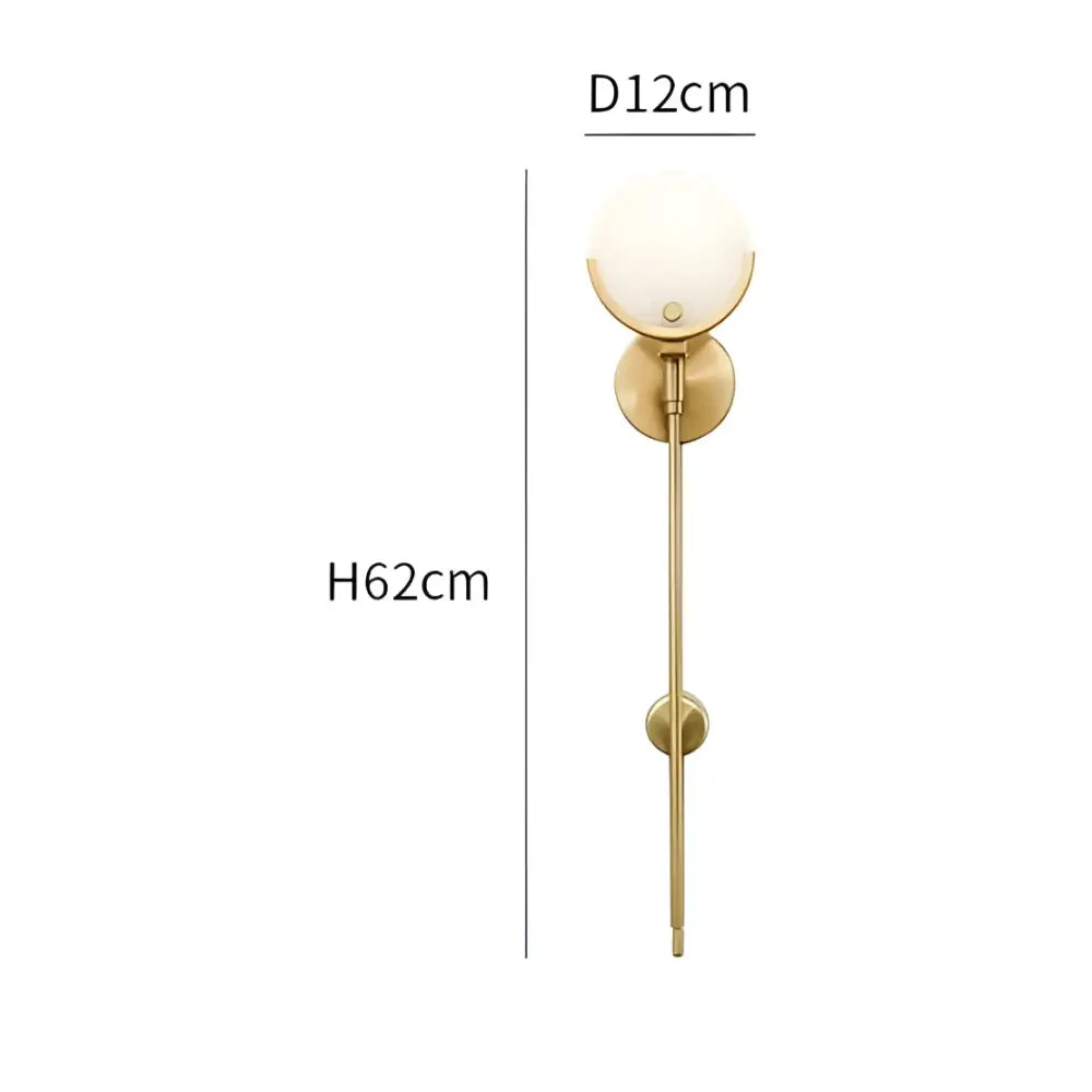 Modern gold marble wall lamp featuring a gold-toned wall sconce with frosted glass globe and slender rod by decorbites gold marble copper