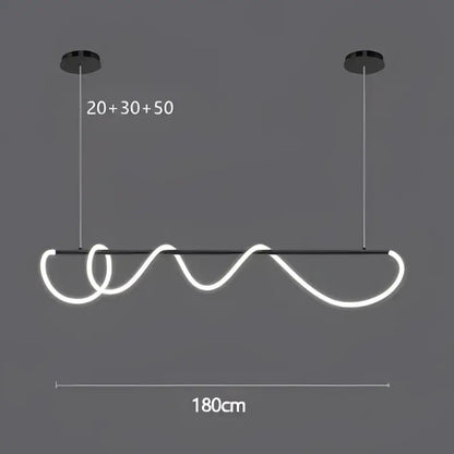 Modern white led pendant light with sleek wavy design and black hardware for decorbites gold minimalist led kitchen decorbites gold minimalist pendant lights