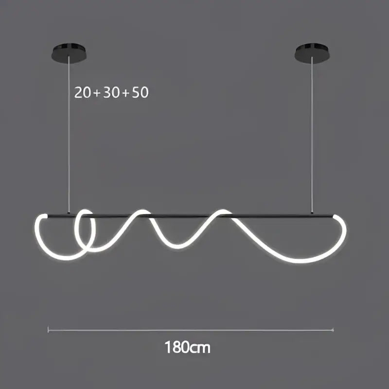 Modern white led pendant light with sleek wavy design and black hardware for decorbites gold minimalist led kitchen decorbites gold minimalist pendant lights