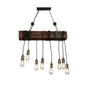 Modern Gold Pendant Light for Kitchen Island with Open Bulb Design